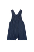 Milky navy stripe linen overalls available from www.thecollectivenz.com