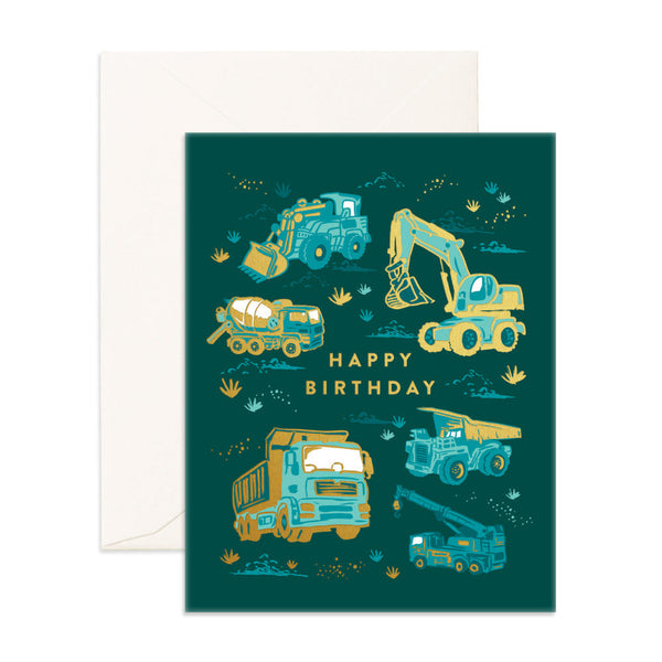 Happy Birthday / Trucks - Card