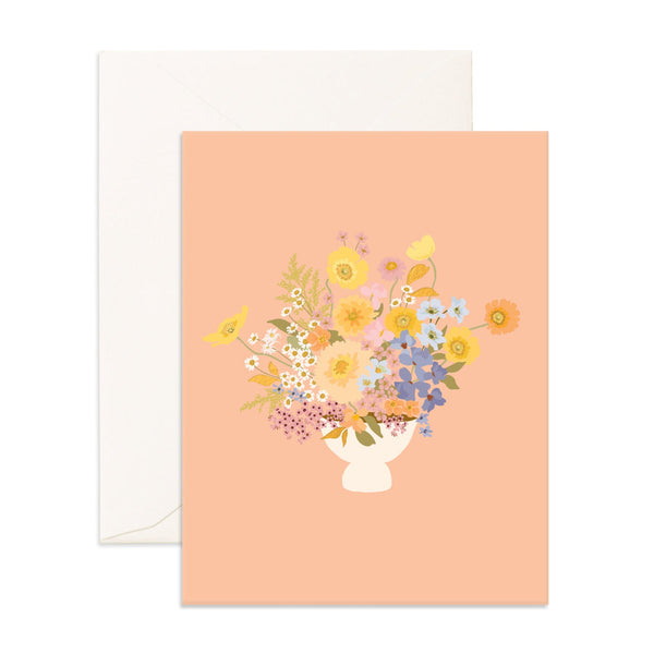 Spring Bouquet / Peach - Card