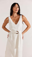 Staple the label olina belted midi dress available from www.thecollectivenz.com