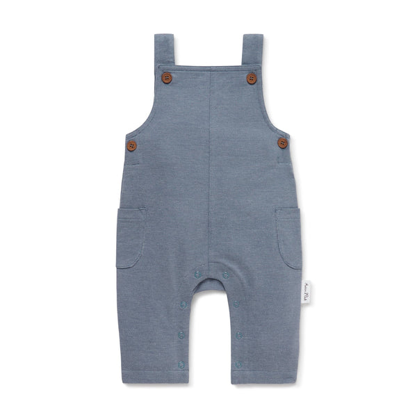 Aster & Oak dark chambray overalls available from www.thecollectivenz.com
