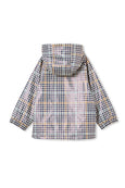 Milky check rain jacket available from www.thecollectivenz.com