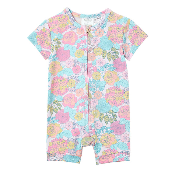 Milky Azalea Zip Romper available from www.thecollectivenz.com