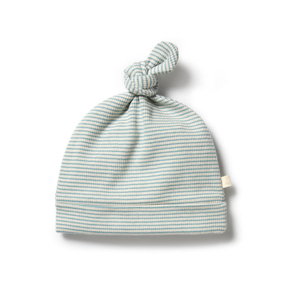 Wilson & Frenchy mineral blue knot hat available from www.thecollectivenz.com
