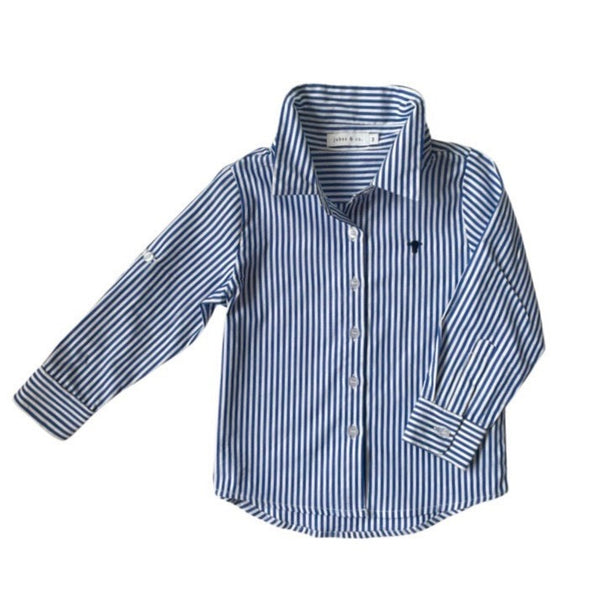 Jubee & Co james stripe shirt available from www.thecollectivenz.com