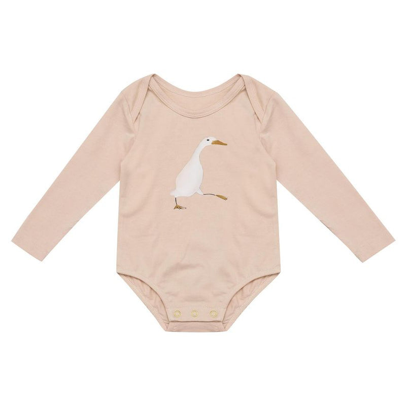 The Pearson & Pearson Charlie Romper - a versatile and adorable bodysuit perfect for your little one's wardrobe, available from www.thecollectivenz.com