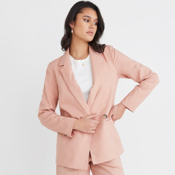 Re:Union constant linen blazer available from www.thecollectivenz.com
