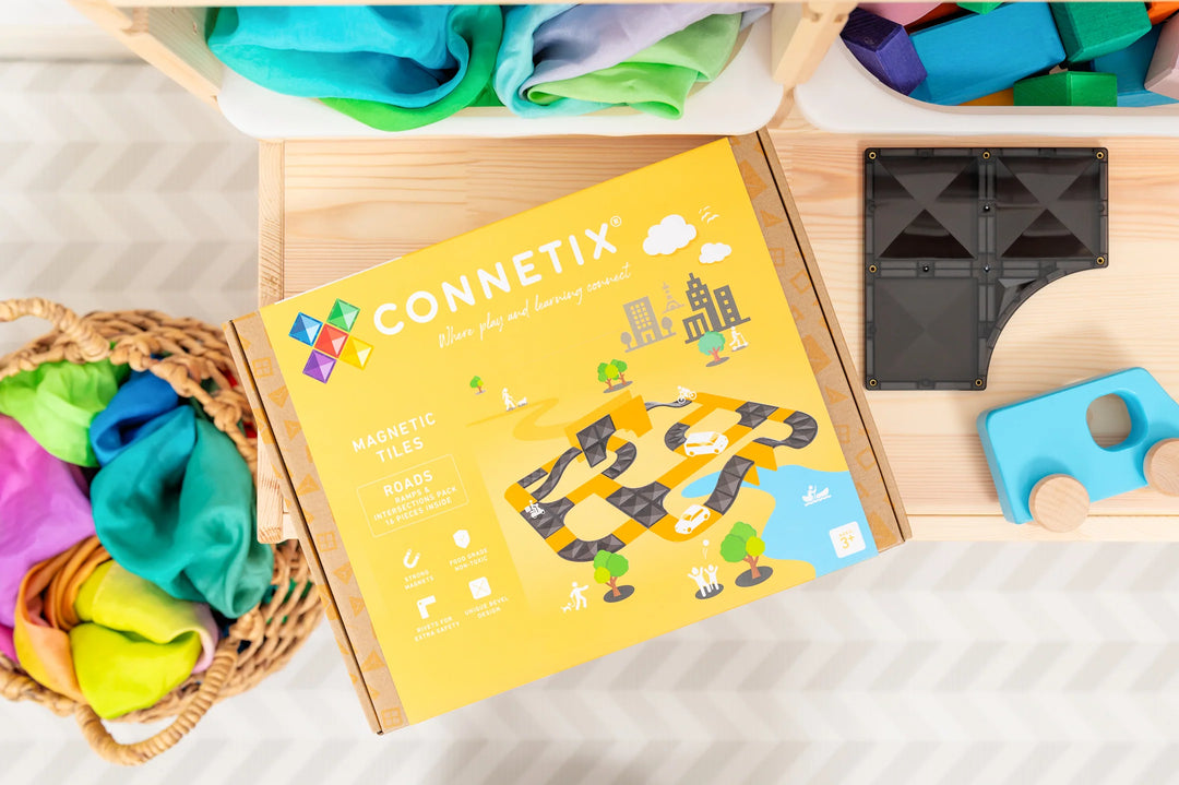 Connetix Roads / Ramps & Intersections  pack 16pc