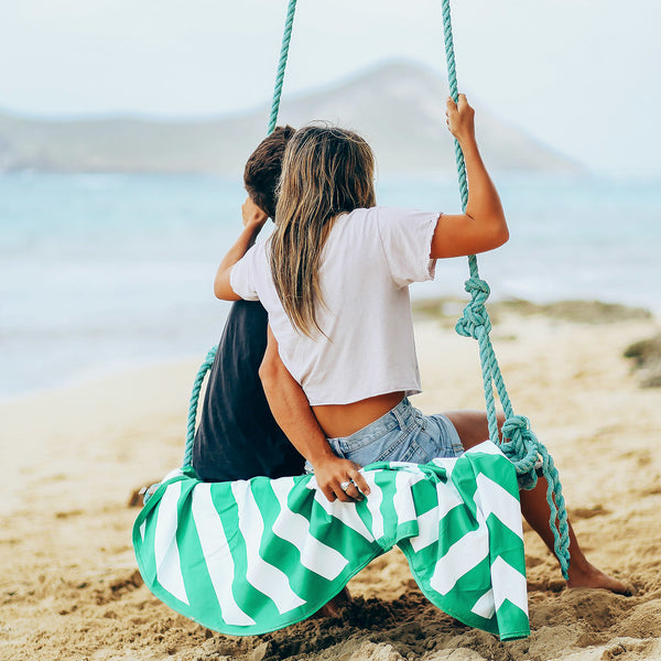 Dock & Bay quick drying round towel available from www.thecollectivenz.com