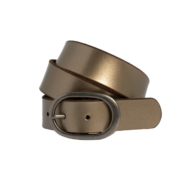 Tahlia Bronze Leather Belt | Loop Leather