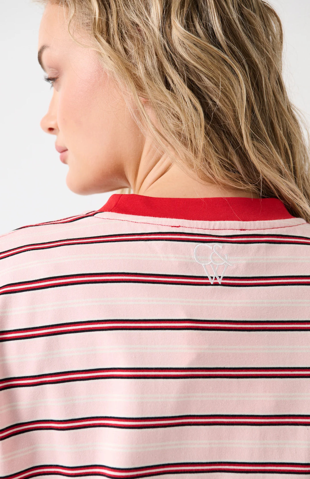 Felix LS Red Pink Stripe | Cartel & Willow