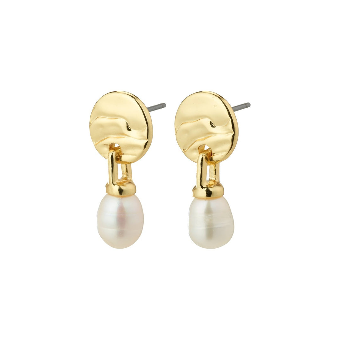 Pilgrim Heat Recycled Freshwater Pearl Earrings available from www.thecollectivenz.com