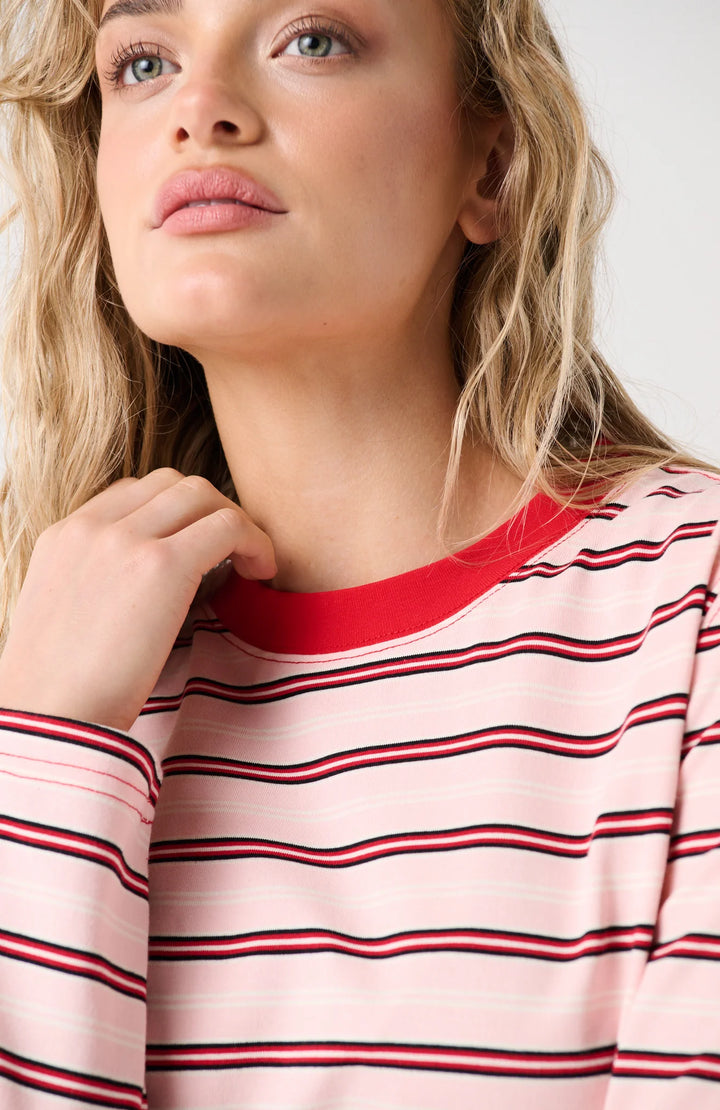 Felix LS Red Pink Stripe | Cartel & Willow
