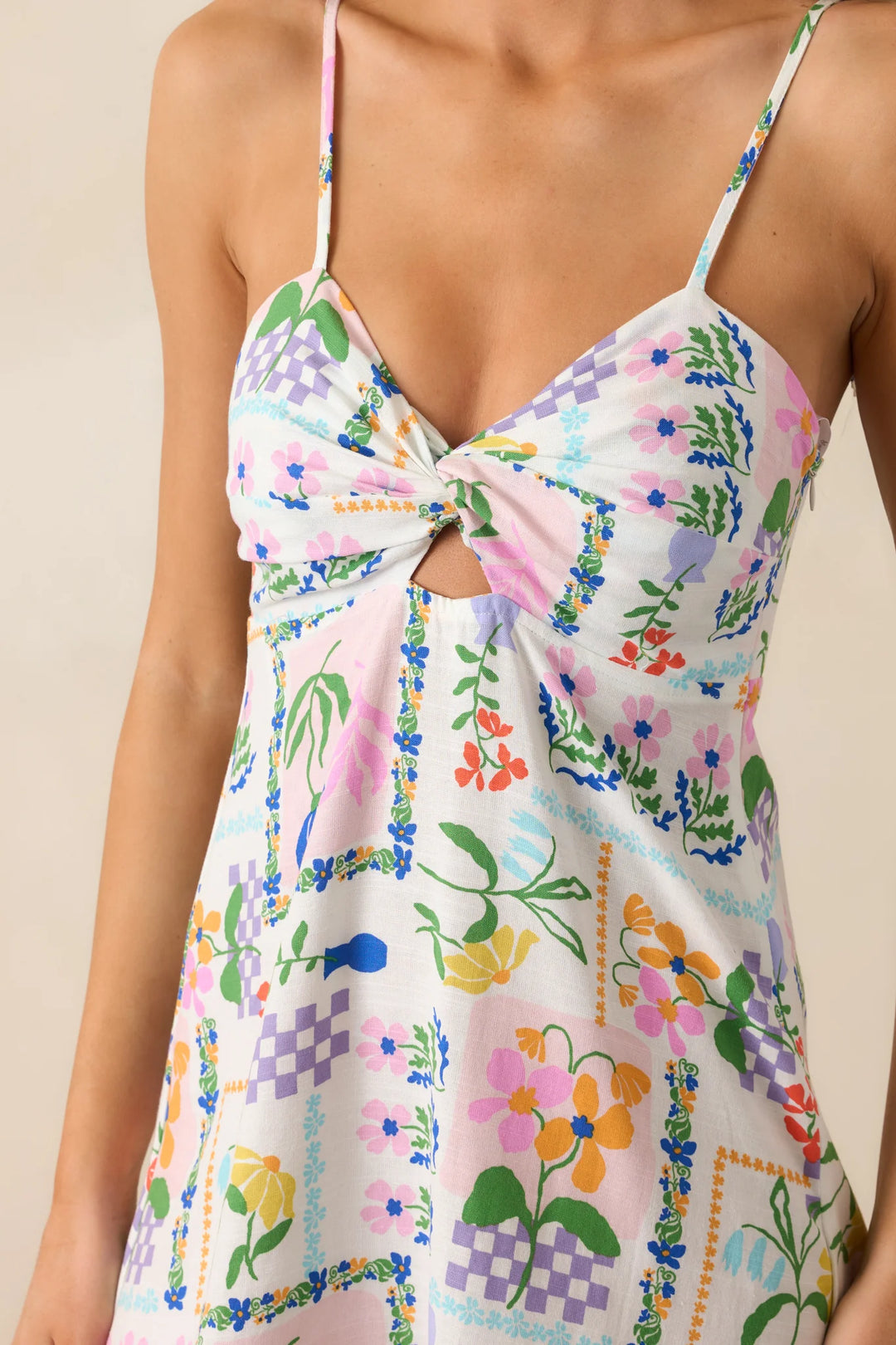 Nikita Twist Midi Dress - Picnic