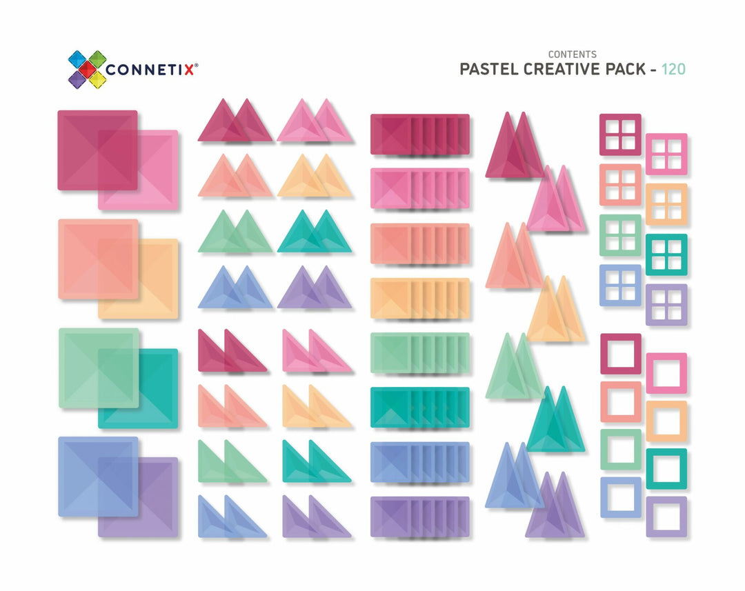 Connetix pastel creative pack available from www.thecollectivenz.com