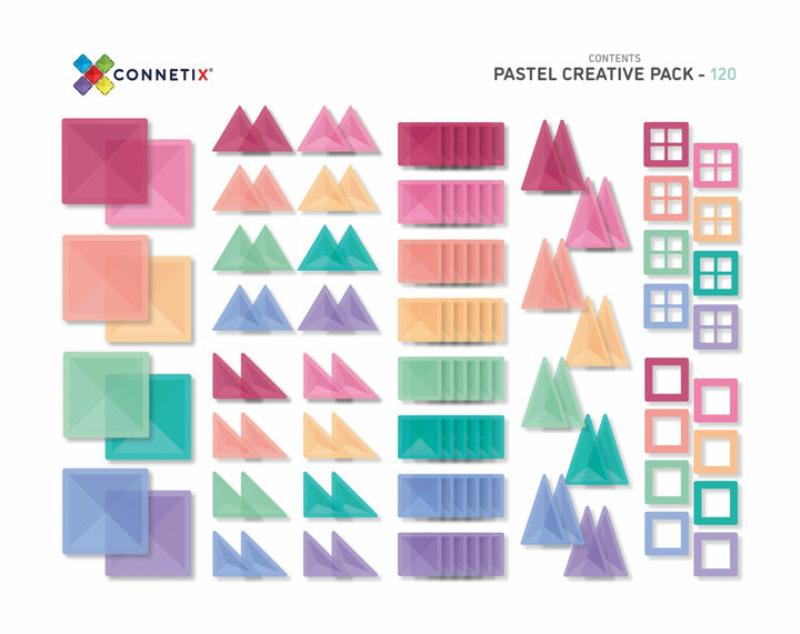 Connetix pastel creative pack available from www.thecollectivenz.com