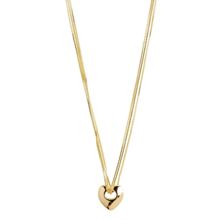 Pilgrim wave Recycled Heart Necklace available from www.thecollectivenz.com