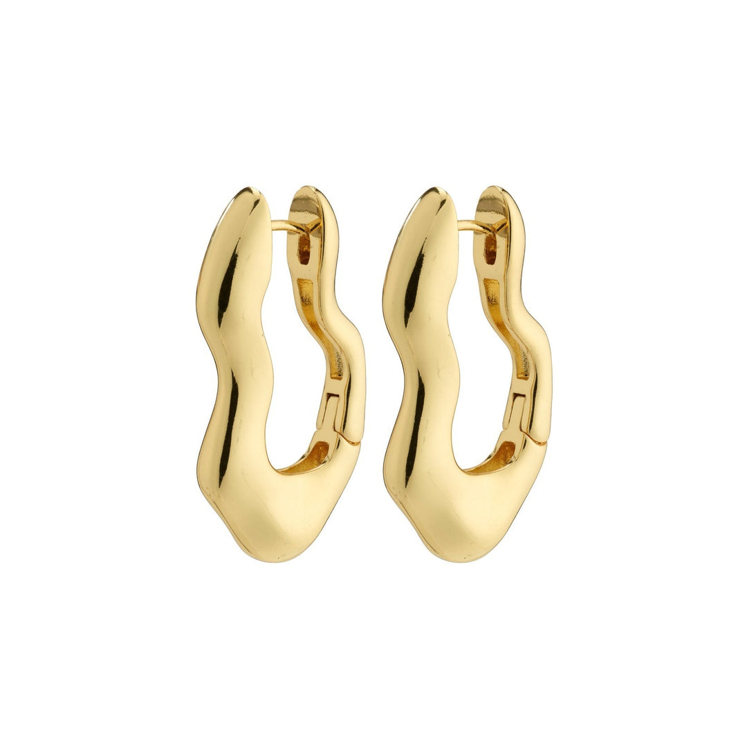 Pilgrim wave recycle wavy earring available from www.thecollectivenz.com