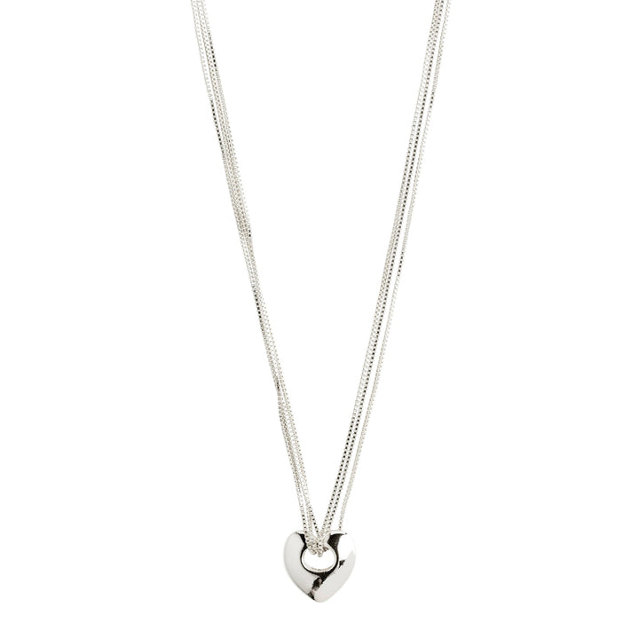 Pilgrim wave Recycled Heart Necklace available from www.thecollectivenz.com