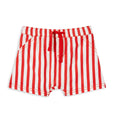 Milky red stripe shorts available from www.thecollectivenz.com