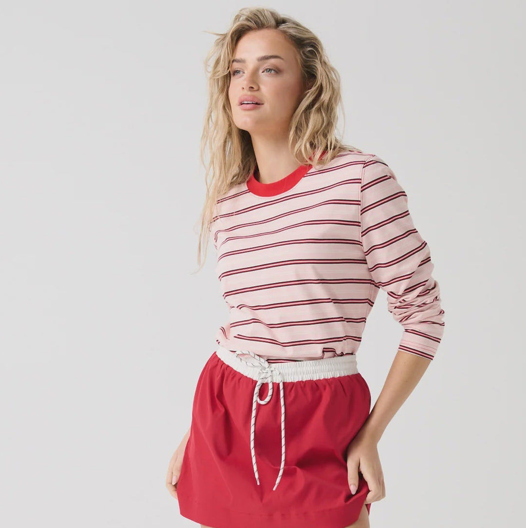 Felix LS Red Pink Stripe | Cartel & Willow