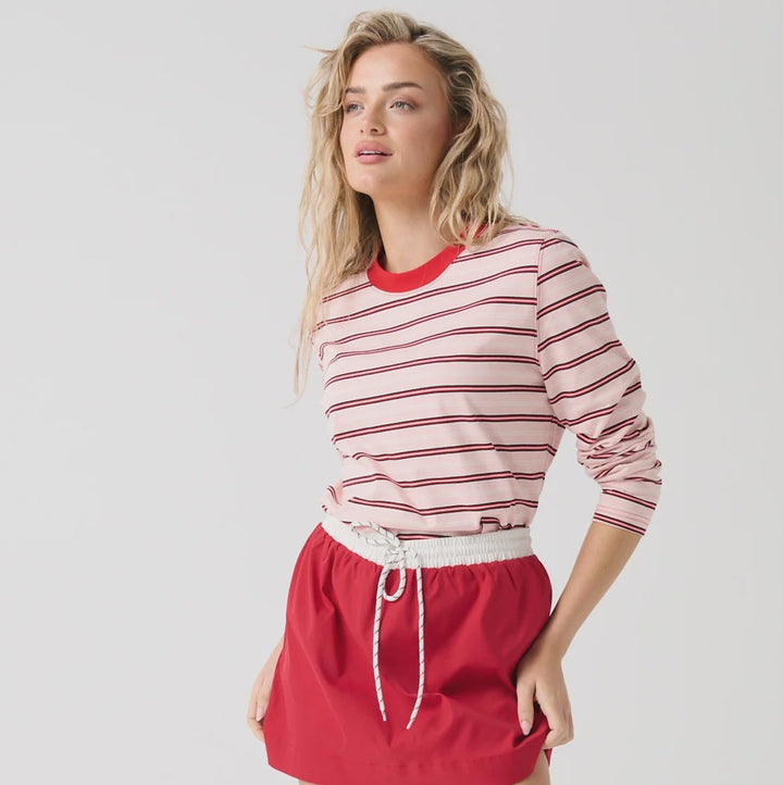 Felix LS Red Pink Stripe | Cartel & Willow
