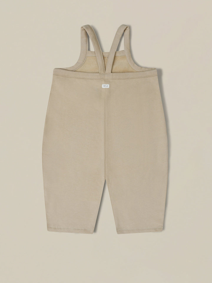 Organic Zoo warm sand dungarees available from www.thecollectivenz.com