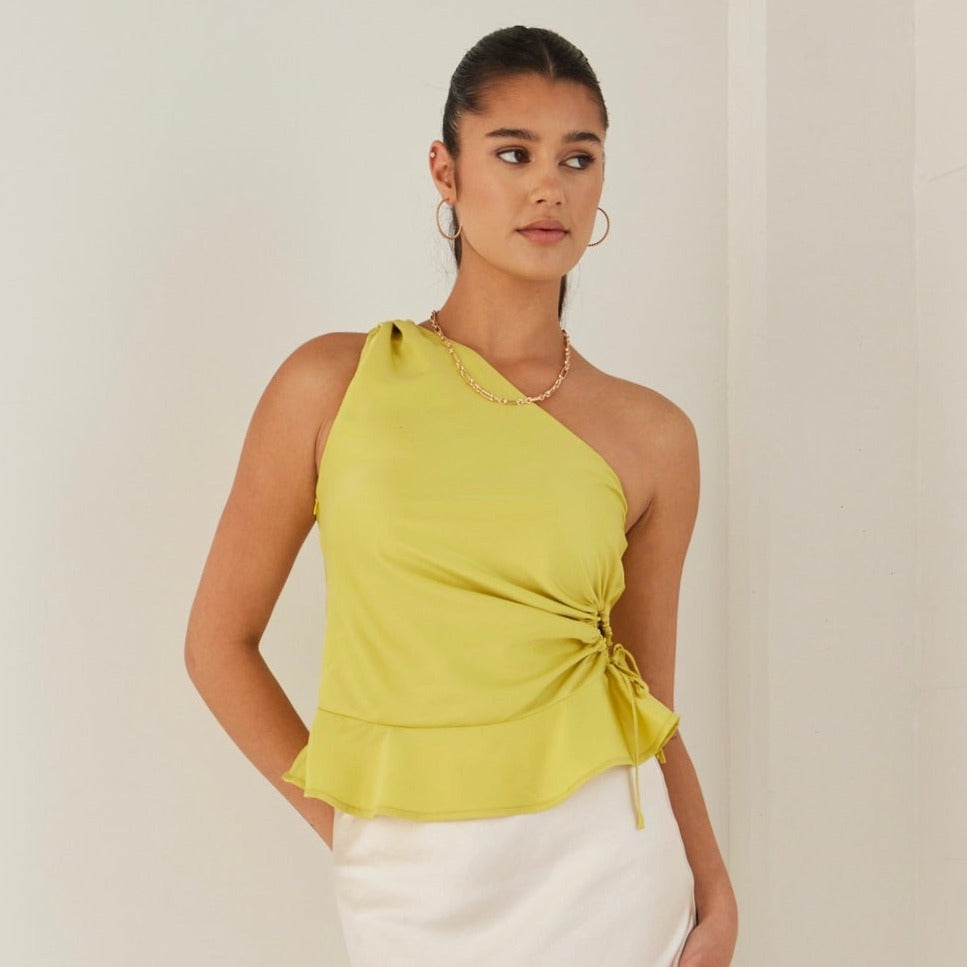 Among the brave fairytale one shoulder top available from www.thecollectivenz.com