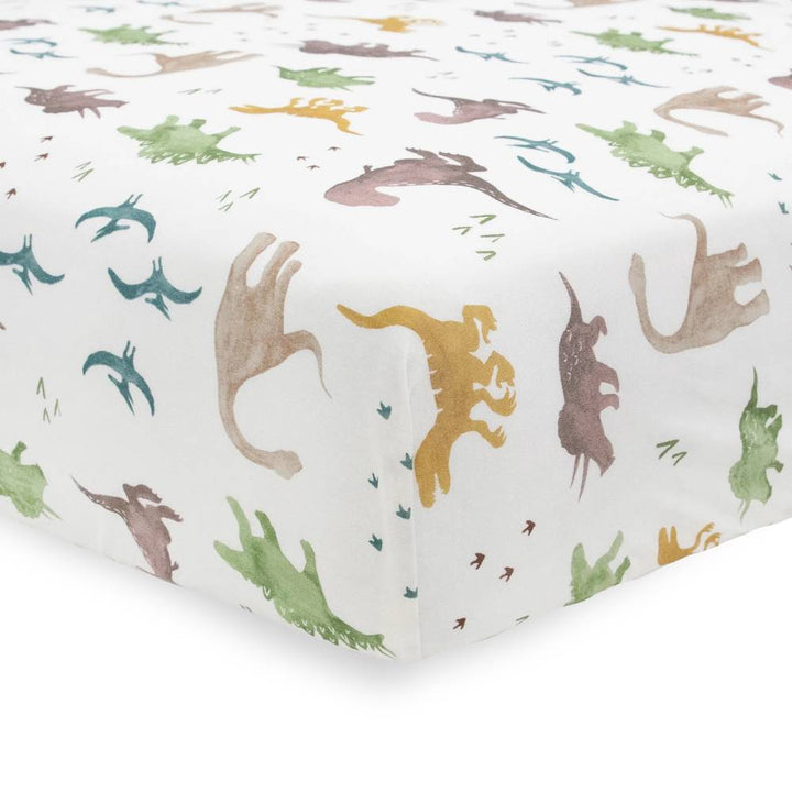 Little Unicorn Knit Cot Sheet - Dino Pals