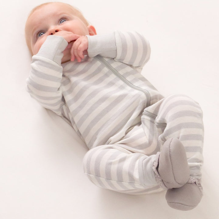 Woolbabe Lambskin Booties - Pebble