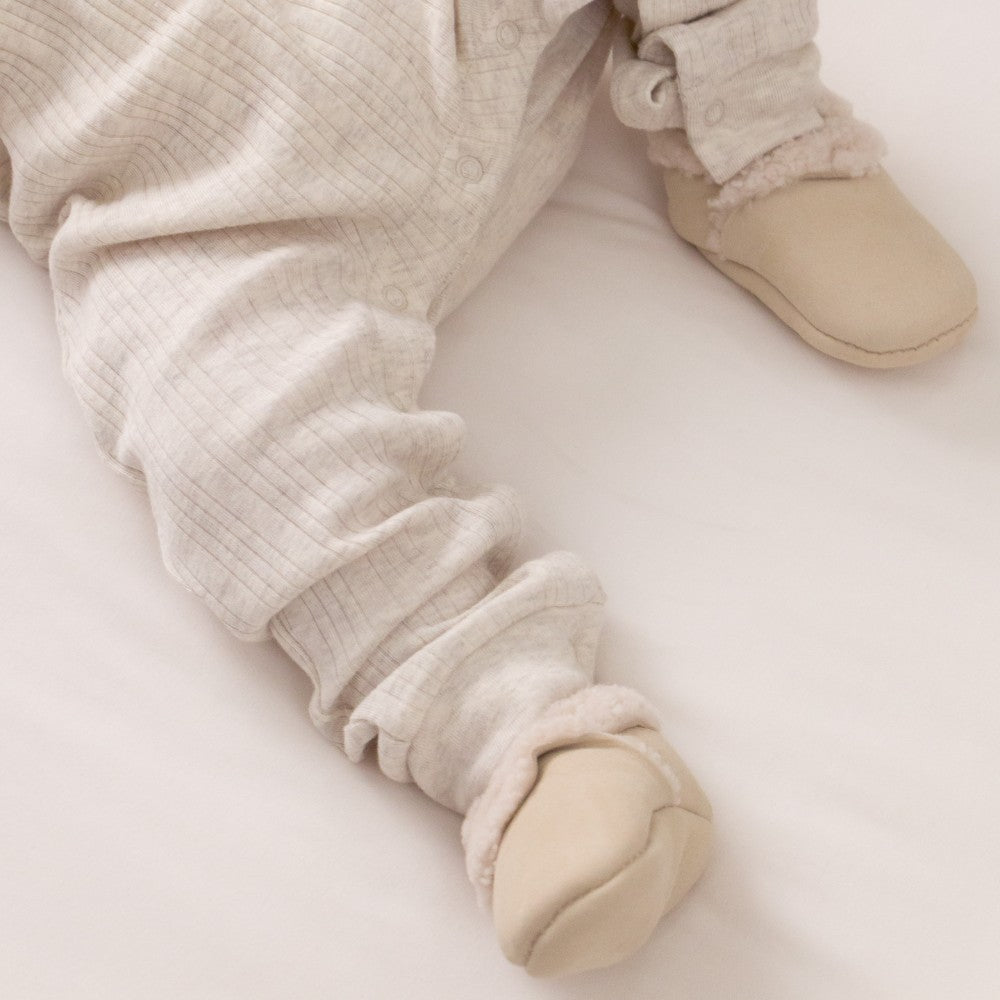 Woolbabe Lambskin Booties - Toetoe