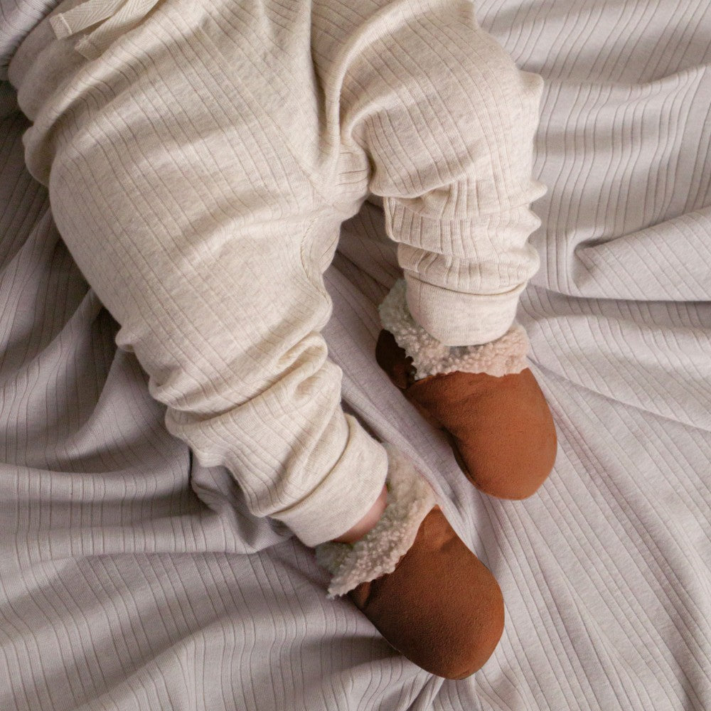 Woolbabe Lambskin Booties - Rimu