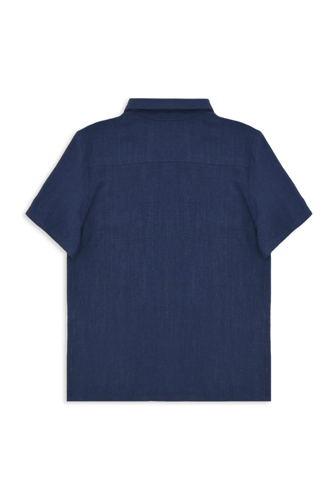 Milky Navy blue shirt on a white background
