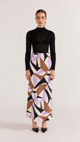 Staple the label evoke midi skirt available from www.thecollectivenz.com