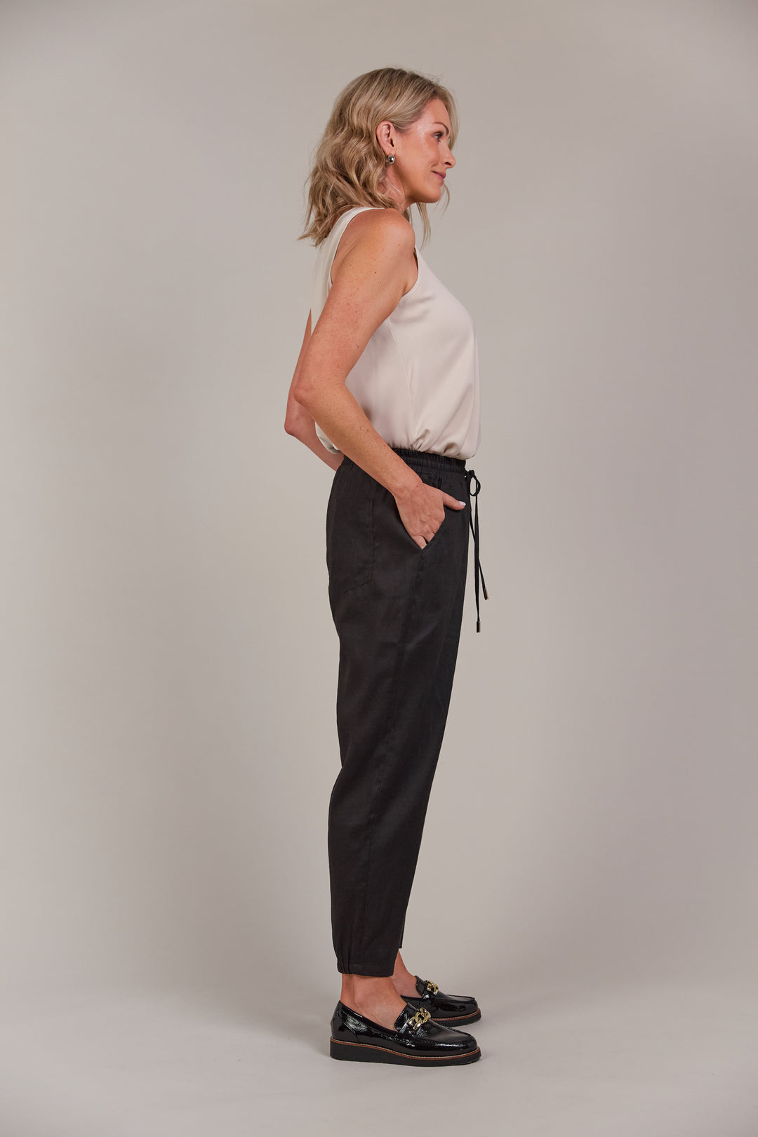 The Laax Relaxed Pant is designed for everyday ease and seasonal versatility. Available from www.thecollectivenz.com