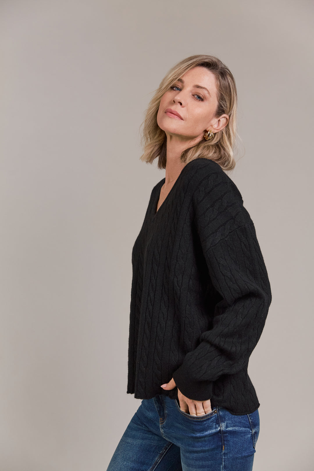 With its superior softness, the Palmer Cable Knit is the ultimate choice for chilled winter weekends. Available from www.thecollectivenz.com