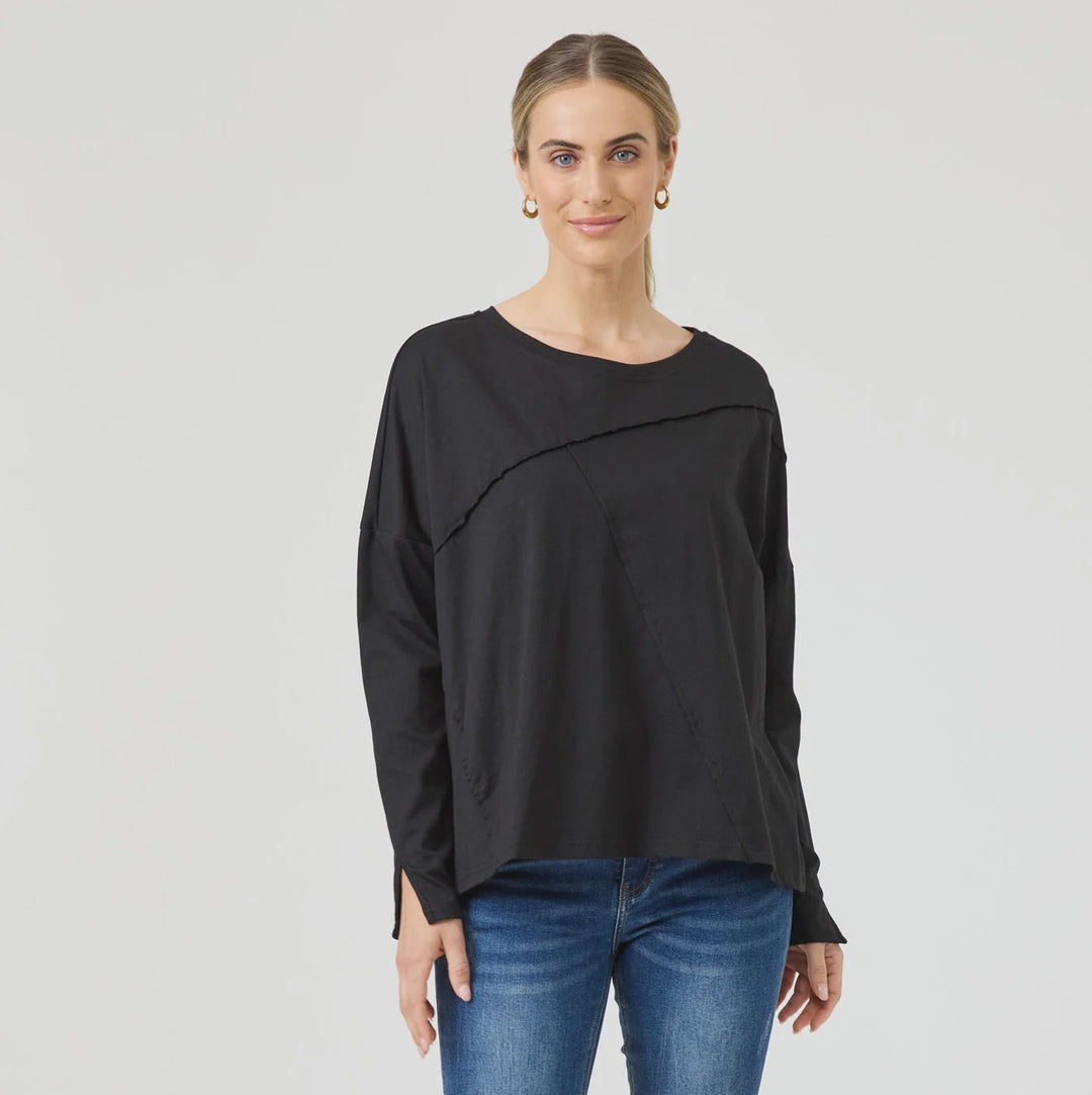 Eb + Ive Studio Traveller LS Tshirt - Ebony