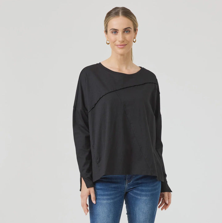 Eb + Ive Studio Traveller LS Tshirt - Ebony