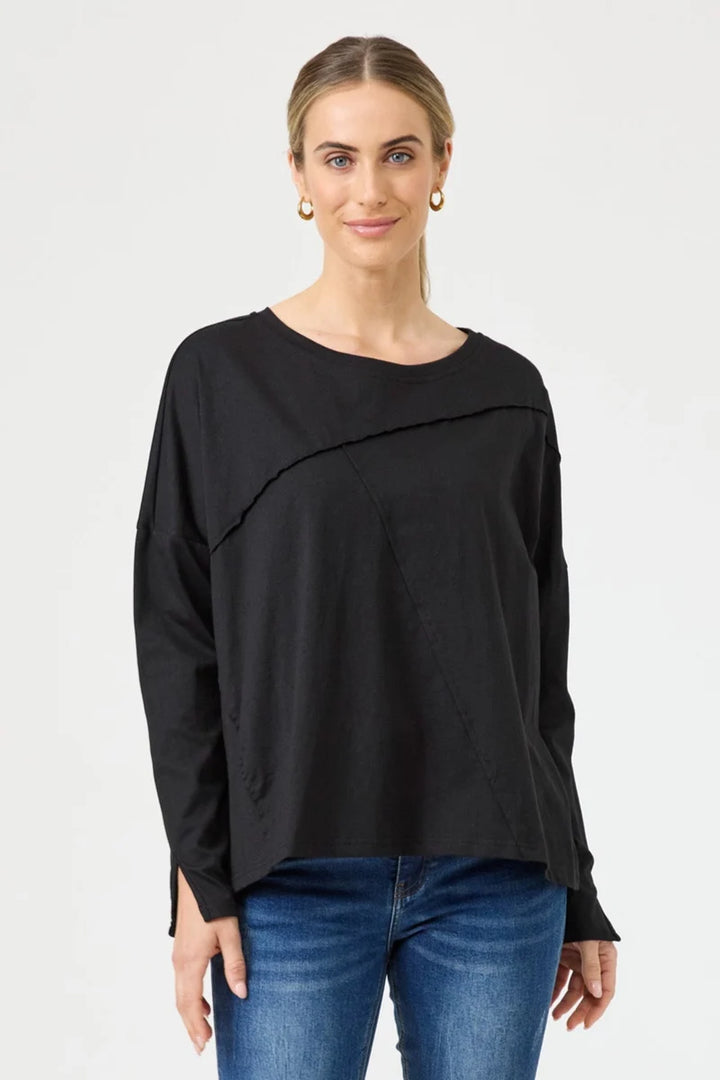 Eb + Ive Studio Traveller LS Tshirt - Ebony