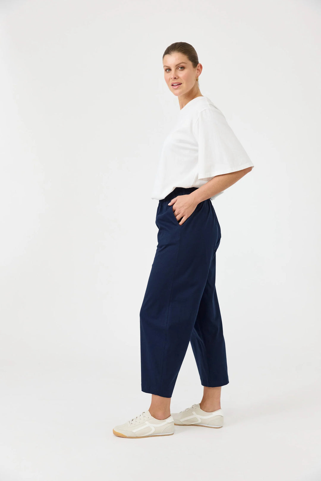 Eb + Ive Studio Traveller Pant - Indigo