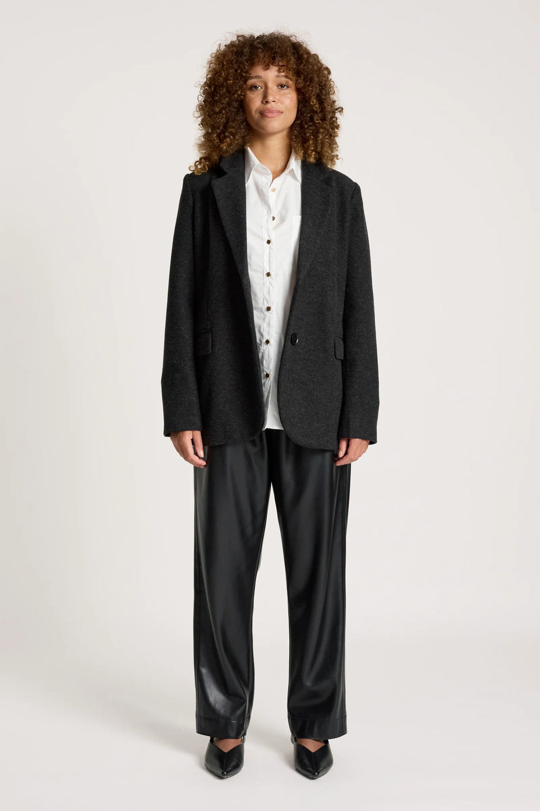 Sable Blazer - Charcoal