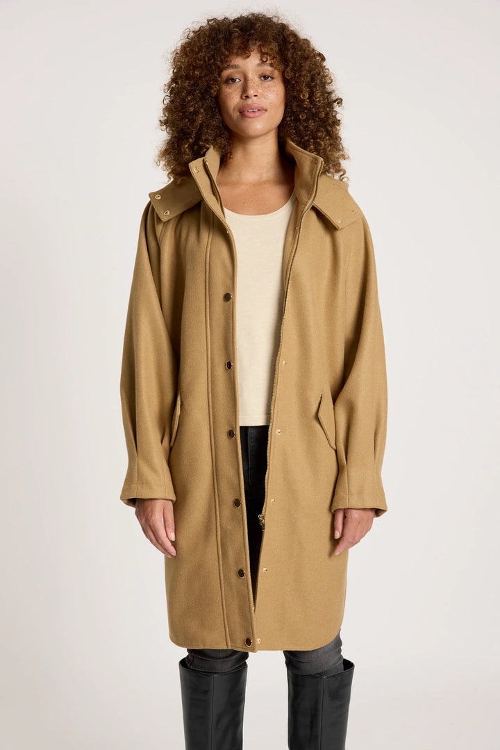 Sable Hood Jacket  - Mocha