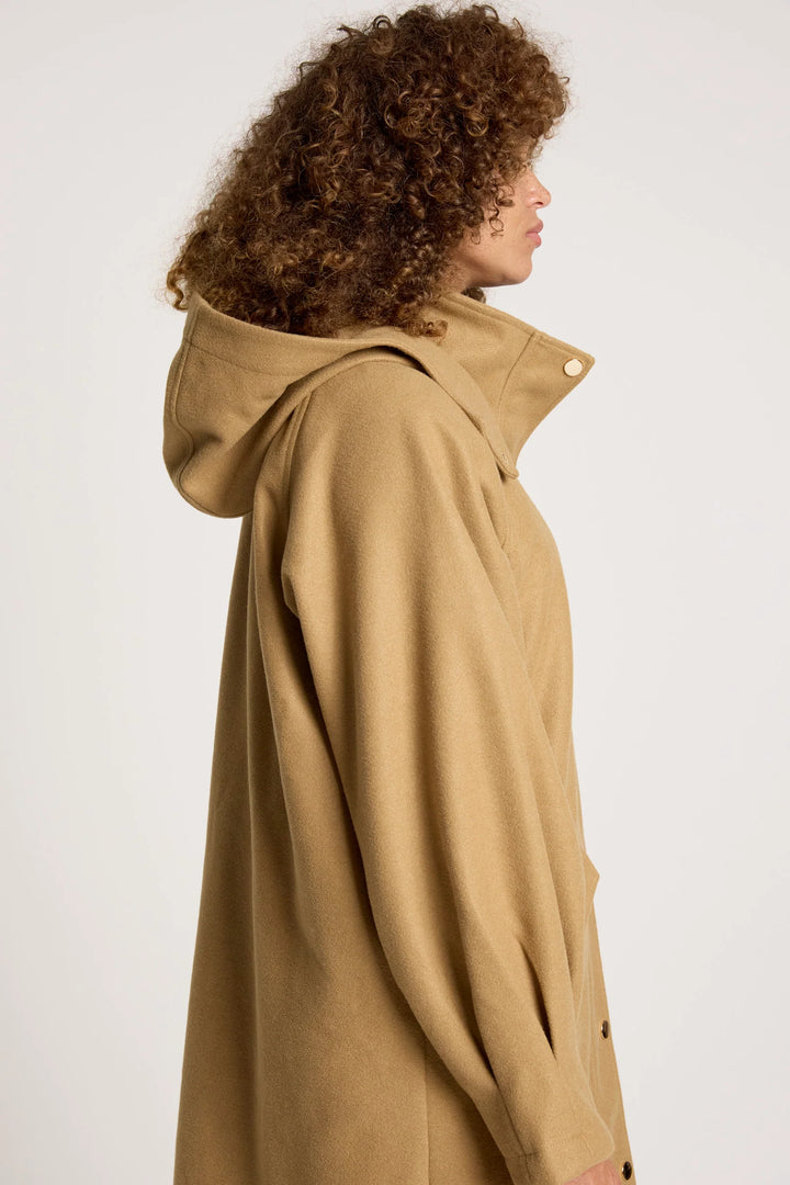 Sable Hood Jacket  - Mocha
