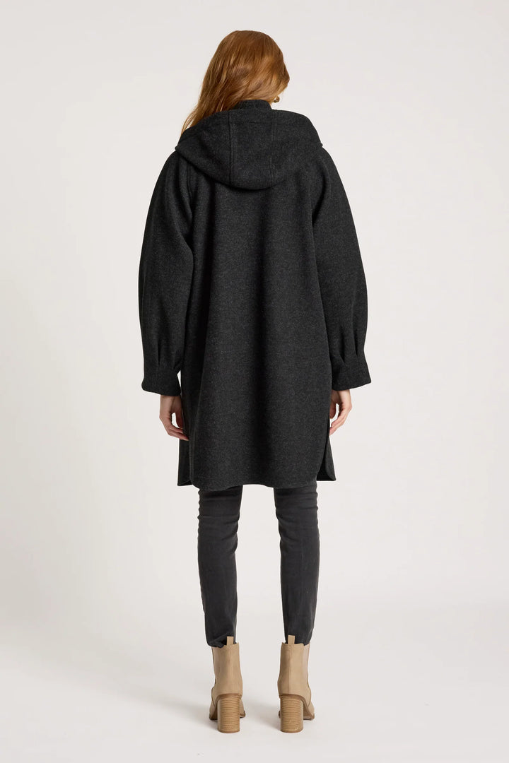 Sable Hood Jacket - Charcoal
