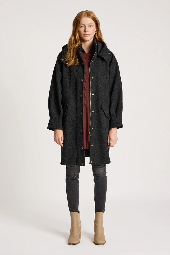Sable Hood Jacket - Charcoal