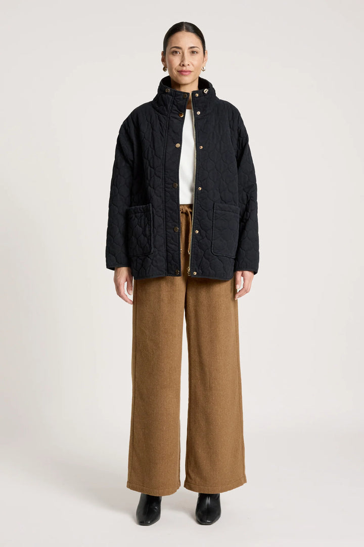 Sansi Quilted Jacket - Black