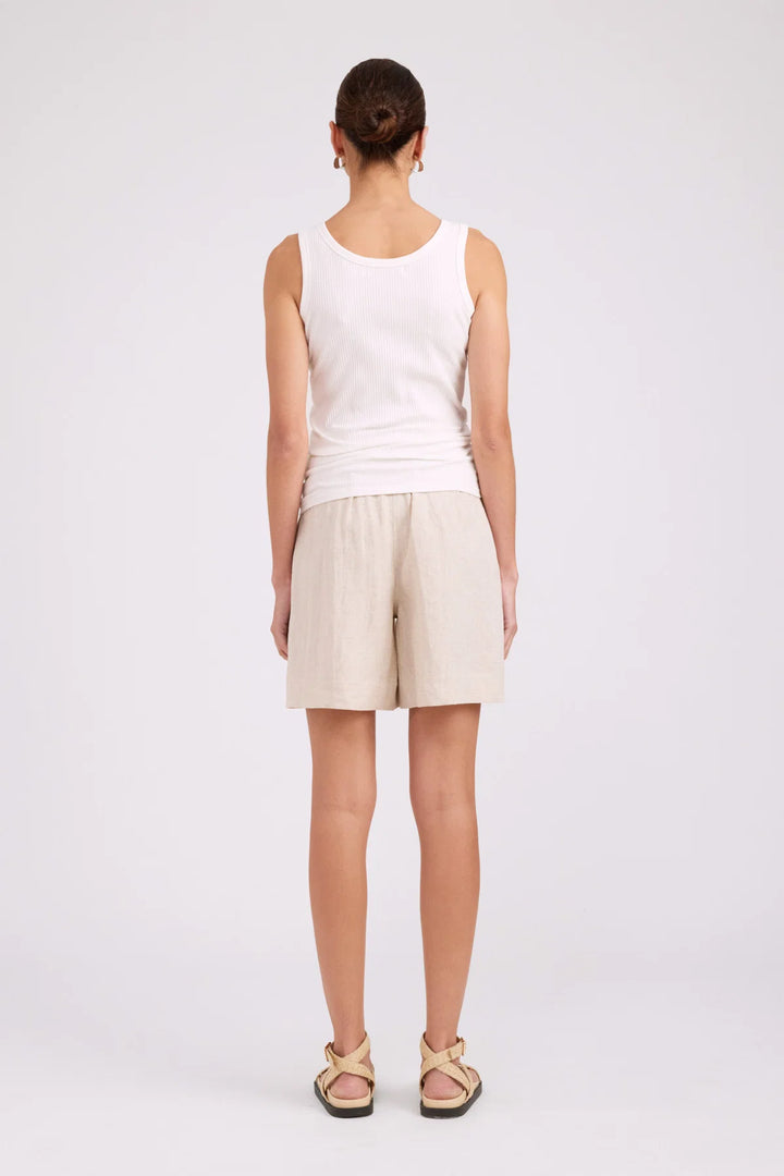 Eb + Ive Studio Ribbed Tank - White