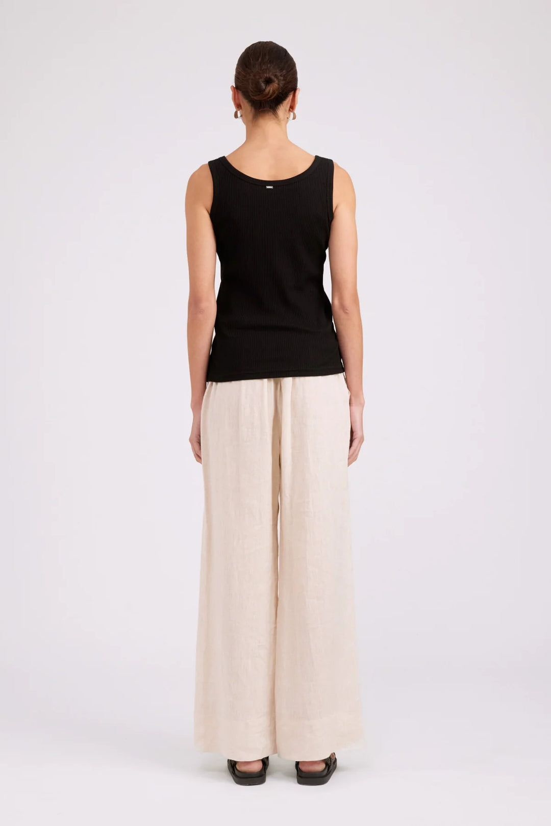 Eb + Ive Studio Ribbed Tank - Black