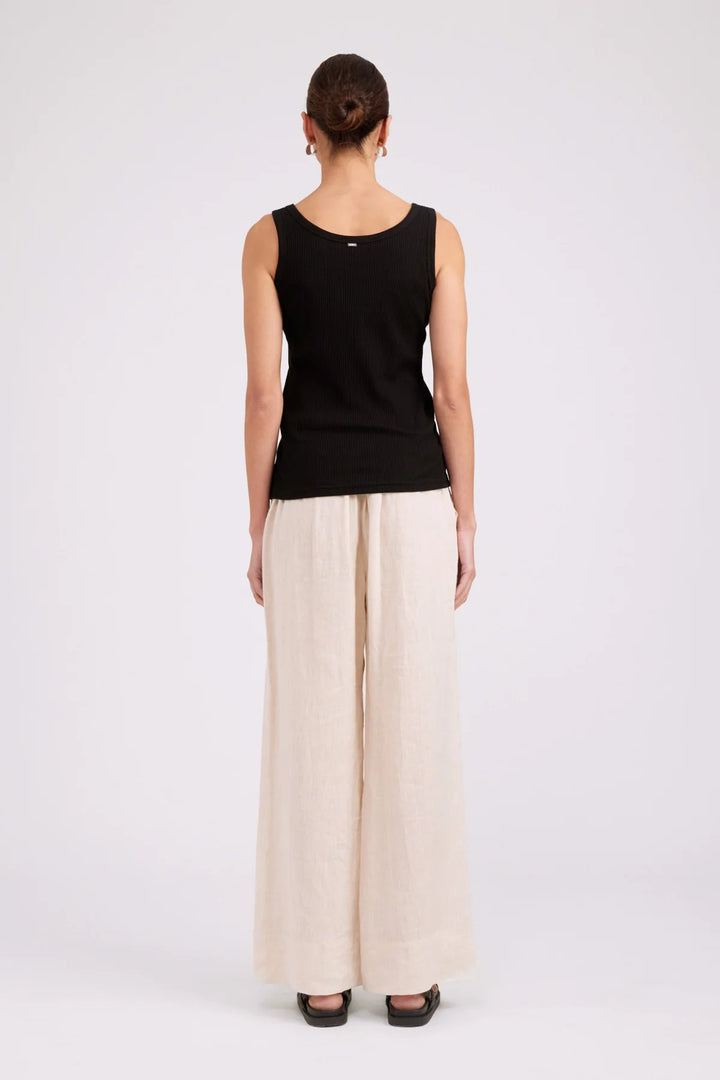 Eb + Ive Studio Ribbed Tank - Black