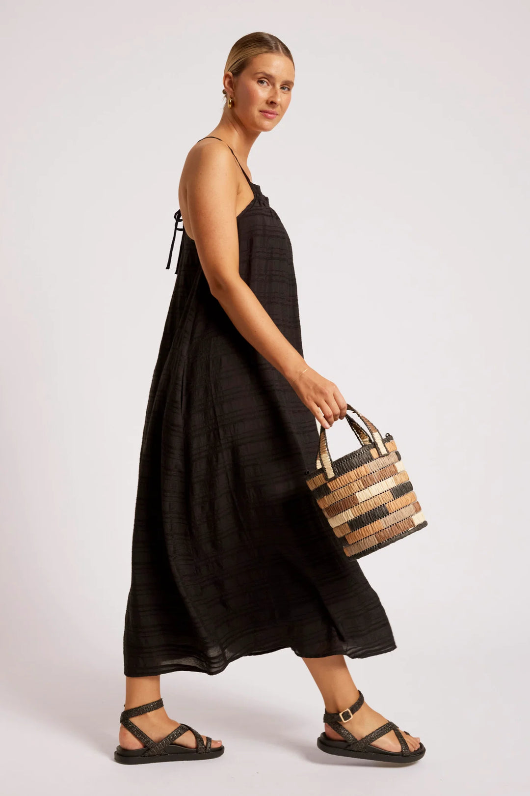 Eb + Ive Sovana Tank Maxi Dress - Black